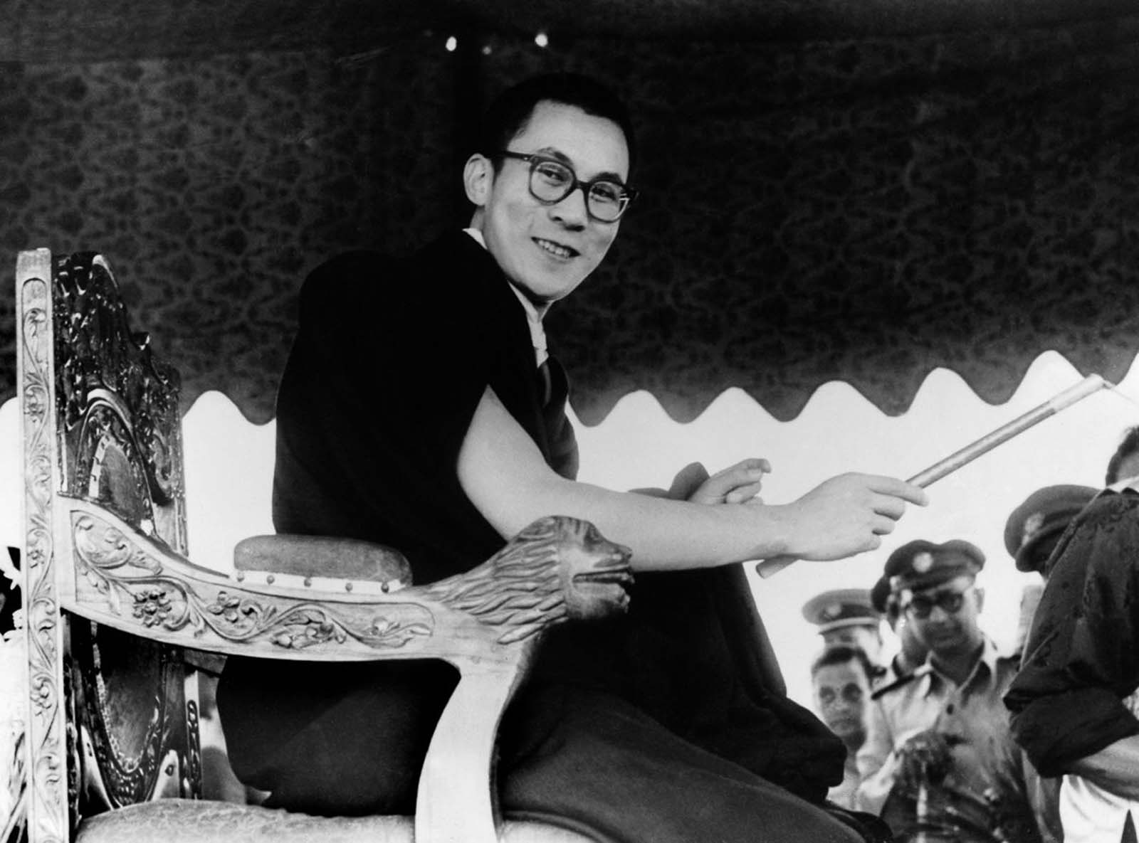 Young Dalai Lama as teenager